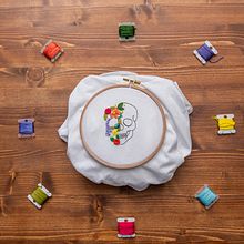 Teschio Flò-ra. Embroider project by flò-ra - 02.08.2022