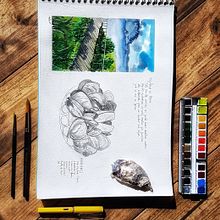 Mi Proyecto del curso: Cuaderno de viaje en acuarela. Watercolor Painting, Traditional illustration, Architectural Illustration, and Sketchbook project by Montse - 02.04.2022