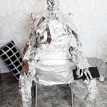 My foil man T.S. Eliot. Sculpture, Creativit, DIY, Arts, and Crafts project by alinajuneaugust - 02.08.2022