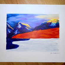 My project in Landscapes with Oil Pastels and Crayons: Playing with Light course. Traditional illustration, Fine Arts, Pencil Drawing, Drawing, and Artistic Drawing project by miabeau - 02.08.2022