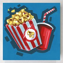Home Theater Painting Set . Un progetto di Pittura, Illustrazione tradizionale, Belle arti e Creatività di Hannah Webb - 09.02.2022
