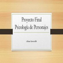 Mi Proyecto del curso: Psicología de personajes en relatos. Writing, Narrative, Fiction Writing, and Creative Writing project by Adriana Insaurralde - 01.21.2022