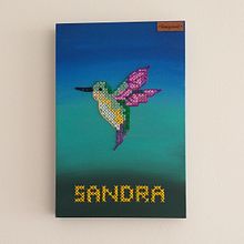 Bordado en punto de cruz sobre madera Ein Projekt aus dem Bereich H, werk, Bildende Künste, Stickerei und Textildesign von DAMA IBAÑEZ - 09.02.2022