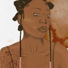 Mi Proyecto del curso: Retrato ilustrado con Procreate. Un proyecto de Ilustración tradicional, Ilustración vectorial, Ilustración digital y Dibujo de Retrato de Adelina Palacio - 09.02.2022