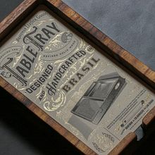 Table Tray Card Design Ein Projekt aus dem Bereich Lettering, T, pografie, Design, Kartonmodellbau und Grafikdesign von Felippe Cavalcanti - 23.02.2021