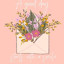 A good day starts with a smile. Calligraph, Instagram, and Digital Lettering project by Anna Grabowska-Krupa - 02.05.2022