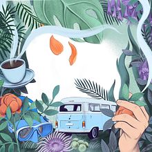 Book cover for Boulevard. Traditional illustration, Drawing, Digital Drawing, and Editorial Design project by Silja Goetz - 02.09.2022