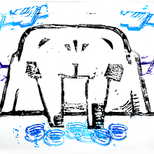 Walrus Buffet. Traditional illustration, Arts, Crafts, Fine Arts, and Printing project by Amber Taylor - 02.09.2022