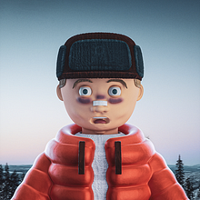 Mi Proyecto del curso: Creación de autorretratos en 3D para redes sociales con Cinema 4D. Un proyecto de 3D, Modelado 3D, Diseño de personajes 3D, Diseño 3D, Ilustración tradicional, Diseño de personajes, Cine, vídeo y televisión de Javi Márquez López - 09.02.2022