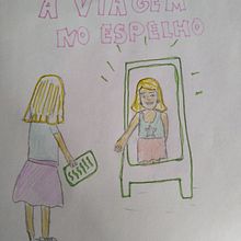 A VIAGEM NO ESPELHO. Writing, Stor, telling, Creating with Kids, Narrative, Fiction Writing, Creative Writing, Children's Literature, and Children's Illustration project by luiizasantos1 - 02.10.2022