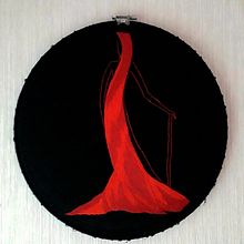 Meu projeto do curso: Pintar com linha: técnicas de ilustração têxtil. Un projet de Illustration traditionnelle, Broderie , et Design textile de Maica Alves de Souza - 09.02.2022