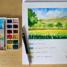 Mi Proyecto del curso: Cuaderno de viaje en acuarela. Traditional illustration, Watercolor Painting, Architectural Illustration, and Sketchbook project by Bianca Lopez - 02.09.2022