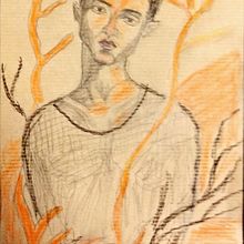 My project in Chiaroscuro Creative Portrait with Pencils course. Traditional illustration, Pencil Drawing, Portrait Drawing, Artistic Drawing, and Colored Pencil Drawing project by Reuven Kiperwasser - 02.09.2022