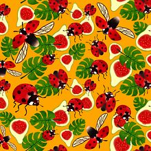 Meu projeto do curso: Design de estampa para superfície têxtil com Photoshop. Traditional illustration, Costume Design, Pattern Design, Fashion Design, and Digital Illustration project by Carolina Ayumi Saito - 02.06.2022