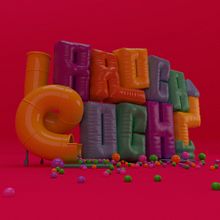 Mi Proyecto del curso: Tipografía 3D: juega con color y volumen. 3D, Animação, Tipografia, Animação 3D, 3D Design, e Design digital projeto de Ivan Pernigotti - 09.02.2022