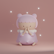 Mi Proyecto del curso: Creación de personajes kawaii en 3D con Blender . Traditional illustration, Character Design, Digital Illustration, 3D Modeling, and Manga project by oh sarii - 02.03.2022