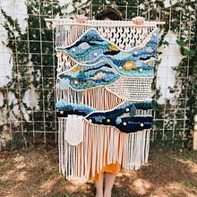 Van Gogh - encoMENTHA 2021. Een project van  Ontwerp, Interieurontwerp,  Interieurdecoratie, Craft y Macramé van Luiza Potiens - 10.02.2022