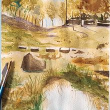 Mi Proyecto del curso: Paisajes naturales en acuarela. Fine Arts, Painting, and Watercolor Painting project by Francisco Pérez Velasco - 06.10.2022