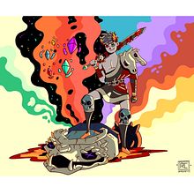 "Zagreus" from Hades. Een project van Traditionele illustratie van Raúl González - 01.01.2022