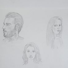 Mi Proyecto del curso: Sketchbook de retrato: explora el rostro humano. Un proyecto de Bocetado, Dibujo, Dibujo de Retrato, Dibujo artístico y Sketchbook de Victoria Beresi - 10.02.2022