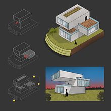 My project in Artistic Architectural Sketching with Procreate course . Arsitektur, Membuat sketsa, Ilustrasi Digital, Arsitektur Digital & Ilustrasi Arsitektur proyek oleh Ekin Meşe - 02.10.2022