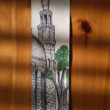Mosque and orange tree. Projekt z dziedziny Trad, c, jna ilustracja, Craft i  Architektura użytkownika Sa' - 11.02.2022