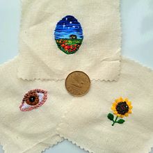Mi Proyecto del curso: Técnicas de bordado en miniatura. Embroider, and Textile Design project by Ana Lopez Castro - 02.11.2022