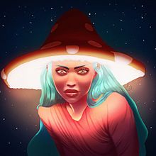 Mushroom Girl: Progetto di fine corso. Traditional illustration, Digital Illustration, and Digital Painting project by Genesis Fajardo - 02.14.2022