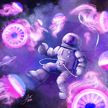 Banco de medusas. Traditional illustration, Drawing, Concept Art, and Children's Illustration project by Alicia PG - 02.11.2022