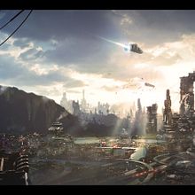 Sci Fi City. Un proyecto de Matte Painting, Concept Art, Diseño de espacios, Ilustración tradicional, Diseño, 3D, Bellas Artes, Pintura, VFX, Modelado 3D, Ilustración digital, Videojuegos, Dibujo realista, Dibujo digital y Pintura digital de Christian Fabián Martínez - 09.02.2022
