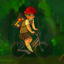 Little Red Riding Hood NOw.. Un progetto di Character design, Illustrazione tradizionale, Illustrazione digitale e Illustrazione infantile di Gianluca Manna - 11.02.2022