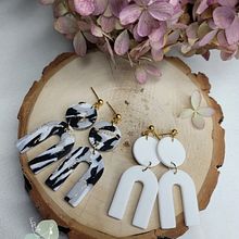 polymer clay earrings. Jewelr, and Design project by lpejs - 02.11.2022