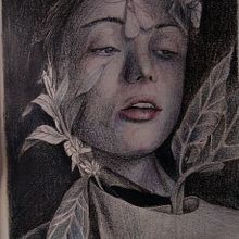 Mi Proyecto del curso: Retrato creativo en claroscuro con lápiz. Traditional illustration, Pencil Drawing, Portrait Drawing, Artistic Drawing, and Colored Pencil Drawing project by osm_nisrael - 02.11.2022