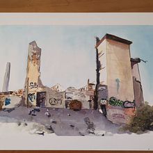 My project in Architectural Sketching with Watercolor and Ink course. Sketching, Drawing, Watercolor Painting, Architectural Illustration, Sketchbook & Ink Illustration project by rutishauser_tino - 02.12.2022
