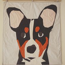 FFP Portrait of Braeburn's face. Sewing project by Holly Clothier - 02.13.2022