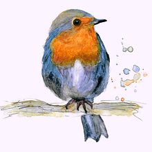 Mein Kursprojekt: Illustriere Vögel mit expressiven Aquarelltechniken. Traditional illustration, Watercolor Painting, Realistic Drawing, and Naturalistic Illustration project by obliee - 02.10.2022