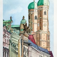 Mi Proyecto del curso: Cuaderno de viaje en acuarela. Traditional illustration, Watercolor Painting, Architectural Illustration, and Sketchbook project by Samuel Santana Rodriguez - 02.13.2022