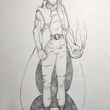 Mi Proyecto del curso: Ilustración para cómics: anatomía de un superhéroe. Ilustração tradicional, Design de personagens, Comic, Desenho a lápis, e Desenho anatômico projeto de Sebastian Asmat - 13.02.2022