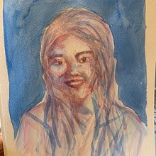 My project in Artistic Portrait with Watercolors course . Arte plastice, Pictura, Pictură în acuarelă și Desen de portret de claire88456 - 02.13.2022