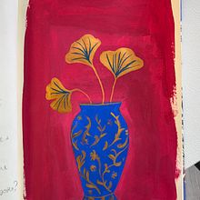My project in Introduction to Gouache: A Chromatic Journey to Japan course Ein Projekt aus dem Bereich Traditionelle Illustration, Bildende Künste, Malerei und Gouachemalerei von nadialiang - 13.02.2022