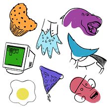 Forme e colori. Ilustração tradicional projeto de Alessia Isicato - 19.11.2021