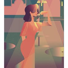 My project in Art Deco Style for Digital Illustration course. Un proyecto de Ilustración tradicional, Bellas Artes, Diseño de carteles e Ilustración digital de Suong Nguyen - 13.02.2022