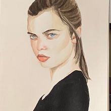 My project in Watercolor Portrait from a Photo . Projekt z dziedziny Trad, c, jna ilustracja, Malowanie akwarelą i Portret użytkownika vacker8 - 13.02.2022