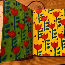 My project in Botanical Patterns in a Sketchbook: Conquer the Blank Page course. Un progetto di Illustrazione tradizionale, Pattern design, Illustrazione botanica e Sketchbook di happy_keren - 13.02.2022