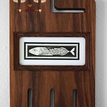 "You Are What You Eat" Miniature Illustration in Inlaid Wood Frame. Traditional illustration, Design, Woodworking, and Drawing project by Evan Lorenzen - 02.13.2022