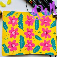 Mon projet du cours : Motifs botaniques et carnet de croquis. Traditional illustration, Pattern Design, Botanical Illustration, and Sketchbook project by benedicte.mosser@gmail.com Mosser - 02.14.2022