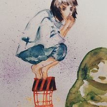 My project in Expressive Manga Illustration in Watercolor course. Traditional illustration, Drawing, Watercolor Painting, and Manga project by seehcheng - 02.14.2022