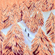 Matin d'hiver - Projet personnel. Ilustração tradicional projeto de Fabienne Petit - 14.02.2022