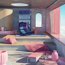 Mój projekt z kursu: Interior ArchViz: Twórz surrealistyczne projekty 3D za pomocą Blender. Un progetto di 3D, Architettura, Design e creazione di mobili e Architettura d'interni di Paweł Kostewicz - 14.02.2022