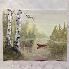 My project in Atmospheric Landscapes in Watercolor  course. Een project van  Beeldende kunst, Schilderij y Aquarelschilderen van zjurisone - 14.02.2022